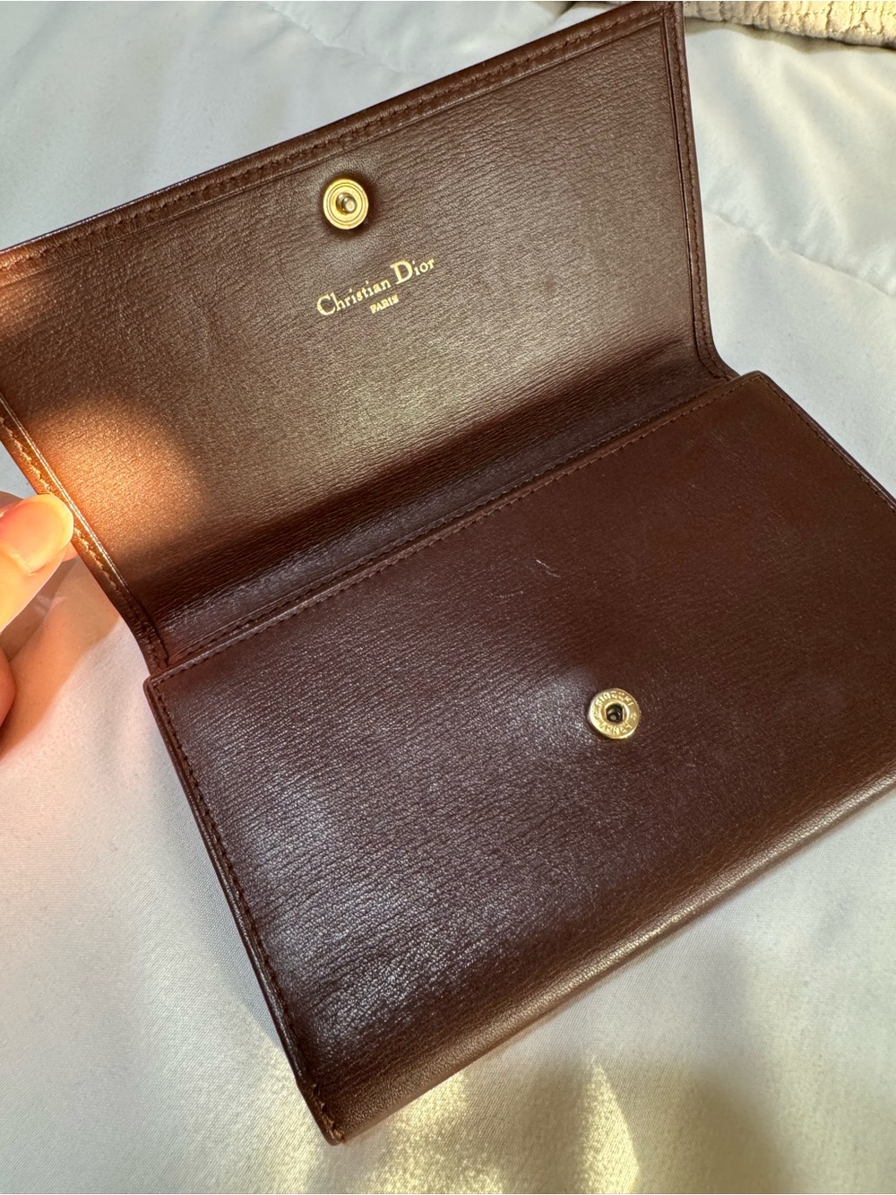 Christian Dior Vintage Leather Tri-fold Wallet - Picture 12 of 14